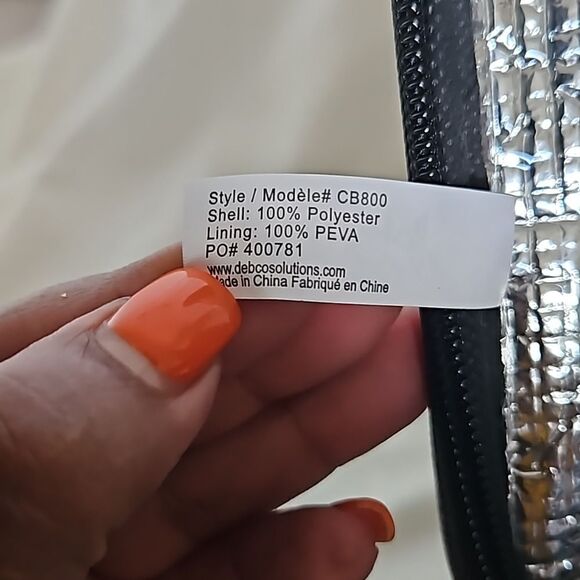 Fever- Tree Insulated Lunch Bag Gray/ Black 13×11 - Picture 13 of 16